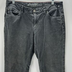 Eddie Bauer women’s size 10 dark gray boyfriend fit corduroy pants